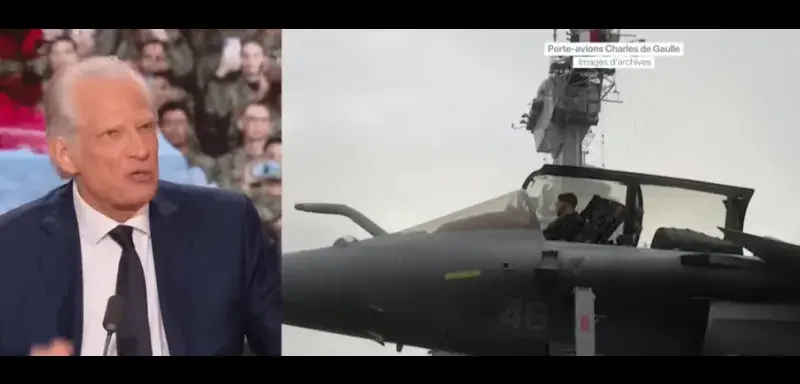 Dominique de Villepin, ancien Premier ministre français, lors de son interview sur la guerre au Moyen-Orient