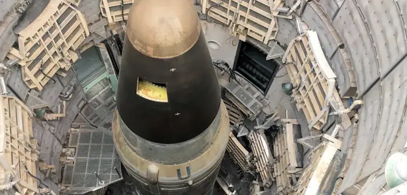 Vue aérienne d'un site nucléaire