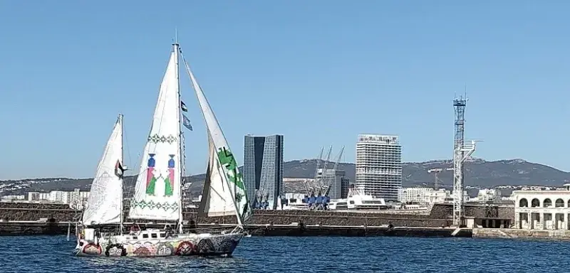 Illustration pour l'article: Flotille pour la Palestine fais un article sur le départ sur Marseille aujourd'hui samedi n'oublie p