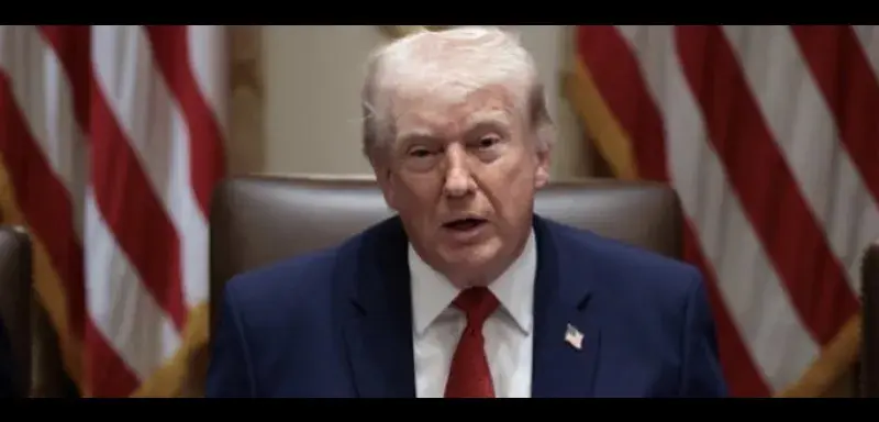 Donald Trump lors d'une conférence de presse à la Maison-Blanche