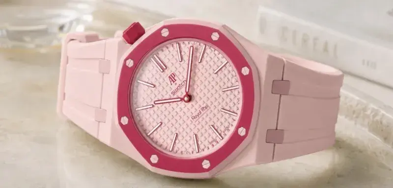 Files d'attente pour la montre Royal Pop Swatch Audemars Piguet