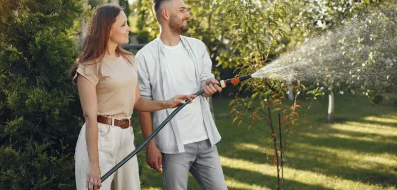 Système d'arrosage automatique solaire pour jardin avec panneau photovoltaïque