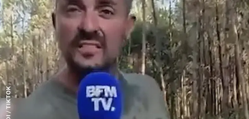 Micro BFM TV lors de la couverture médiatique