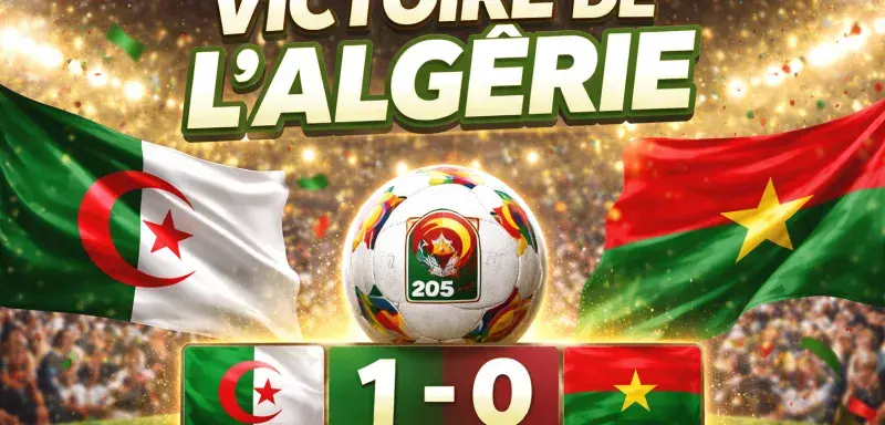 Victoire de l’Algérie, face au Burkina Faso, 1,0 Cannes, 2025. 28 décembre.