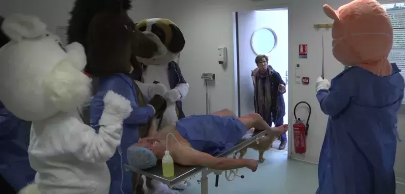 Cette année 2016, l'humoriste de Montpellier mondialement connu avait notamment tourné une séquence mémorable à la SPA de Montpellier, où les rôles étaient inversés entre animaux et humains ! 