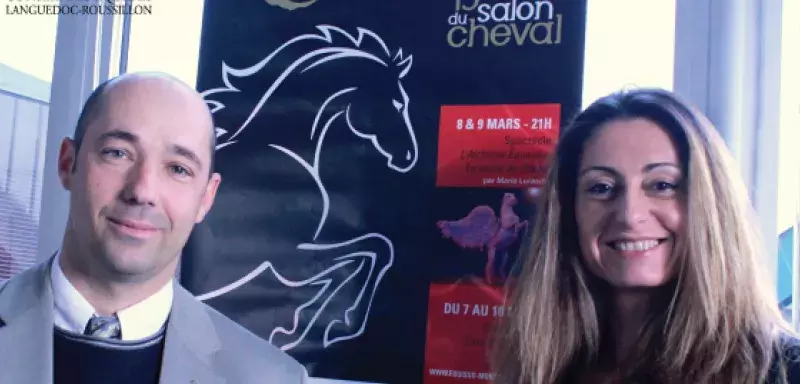 Hugues Calvin, le président du CELR, et Anne Pérez, la directrice d'EquiSud, sont heureux de la signature de leur partenariat qui va donner un nouvel élan au Salon du cheval de Montpellier. (© CELR) Hugues Calvin, le président du CELR, et Anne Pérez, la directrice d'EquiSud, sont heureux de la signature de leur partenariat qui va donner un nouvel élan au Salon du cheval de Montpellier. (© CELR)