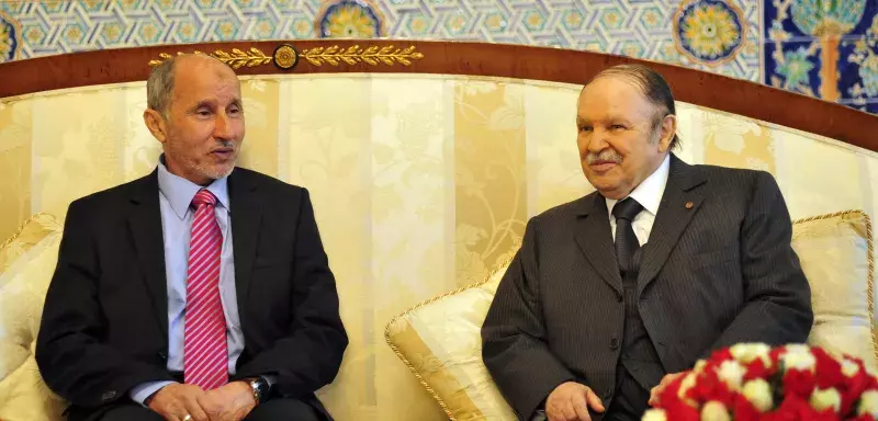 Le président du CNT libyen lors de sa visite en Algérie. (Xinhua)