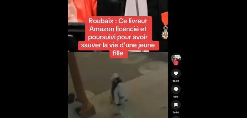 un livreur Amazon aurait sauvé une passante agressée à Roubaix,