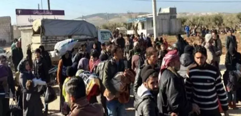 près de 40.000 civils de la région avaient fuit leurs foyers depuis lundi, selon OSDH...... (DR)