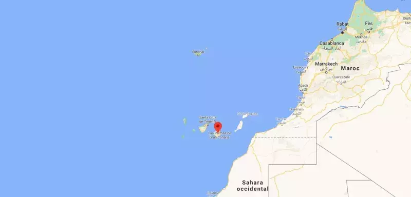 Afflux de migrants vers les Iles des Canaries, à l'ouest de la côte atlantique du Maroc  Afflux de migrants vers les Iles Grande Canarie