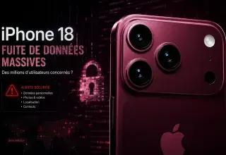 Prototype de l'iPhone 18 Pro gris à trois caméras lors d'un test de chute