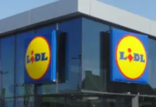 Façade d'un supermarché Lidl à Marseille