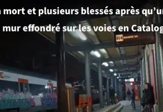 Illustration pour l article: Espagne : un nouvel accident ferroviaire fait au moins 15 blessés en Catalogne