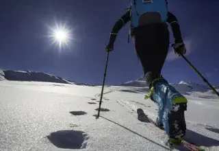 Ski de randonnée en montagne