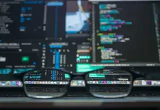 closeup photo of eyeglasses