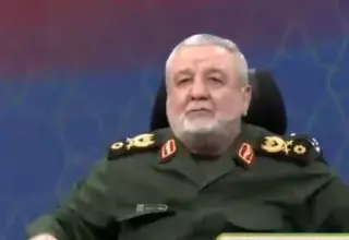 Général des Gardiens de la révolution islamique iraniens lors d une déclaration officielle