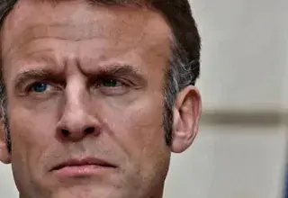 Emmanuel Macron lors d'une conférence de presse à l'Élysée