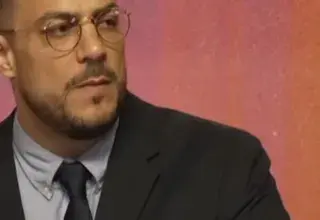 Sébastien Delogu lors de l'annonce de son retrait des municipales 2026 à Marseille