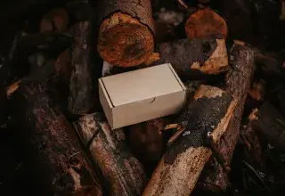 Bûches de bois empilées pour le chauffage