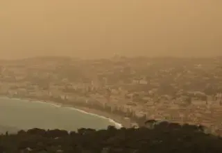 Illustration pour l'article: La france traversée par un nuage de sable, il est plus dangereux qu'il n en a l 'air