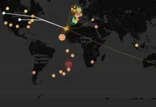Carte de suivi de l'épidémie d'hantavirus Andes en ligne