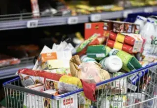 Rayons d'un supermarché en France