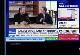 Logo de Salesforce et Anthropic symbolisant le partenariat Claudeforce