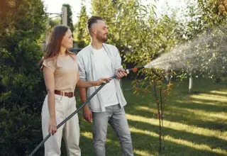 Système d'arrosage automatique solaire pour jardin avec panneau photovoltaïque