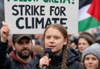 Arrêtée à Londres, Greta Thunberg dénonce la répression contre les soutiens à la Palestine et rappelle la tragédie humanitaire de Gaza.