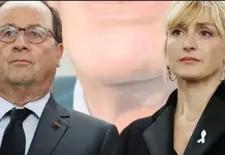 L'ancien président de la République François Hollande et son épouse
