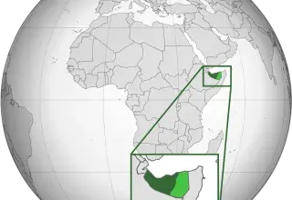 Carte géopolitique symbolisant les enjeux diplomatiques au Moyen-Orient et en Afrique
