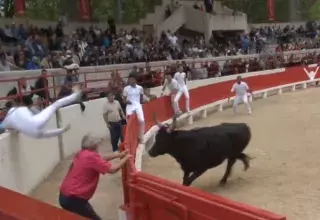 Alors en tête du Trophée jusque-là, le raseteur gaucher sur un raset des plus anodins s'est mal réceptionné après son saut. 