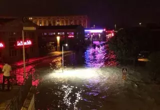 Le Lez est à nouveau sorti de son lit cette nuit avec une crue plus forte que le 29 septembre (Damien Dalolo/Facebook)