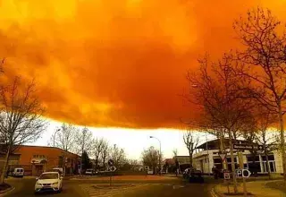 A Igualada, l'usine qui a pris feu contenait du chlorure et de l'acide nitrique, 66.000 habitants du secteur sont confinés. (Henry de Laguérie/Twitter)