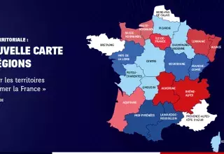 Voici la nouvelle carte des Régions préconisée par François Hollande, blocs de couleurs par blocs de couleurs...