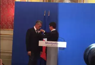 Manuel Valls et Philippe Saurel sont amis depuis de nombreuses années. (© Abdi Elkandoussi/Twitter) 