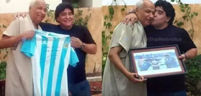 L'arbitre tunisien qui a manqué la "Main de Dieu" en compagnie de Diego Maradona