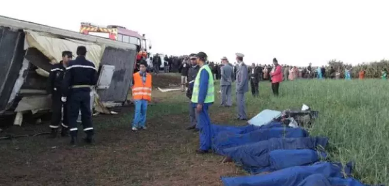 Un autocar de transport de passagers, assurant la liaison entre Ras El Ain dans la région de Youssoufia et Rabat, s'est renversé vers 6h20 du matin... (DR)