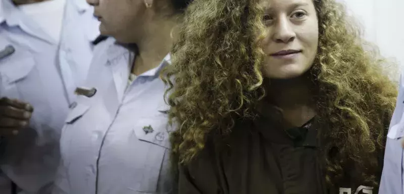 Les magistrats préfèrent la juger en cachette, à huis clos. Peut-être ont-ils honte de porter la robe de l’injustice et d’affronter en public le regard fier d’Ahed Tamimi ? (DR)