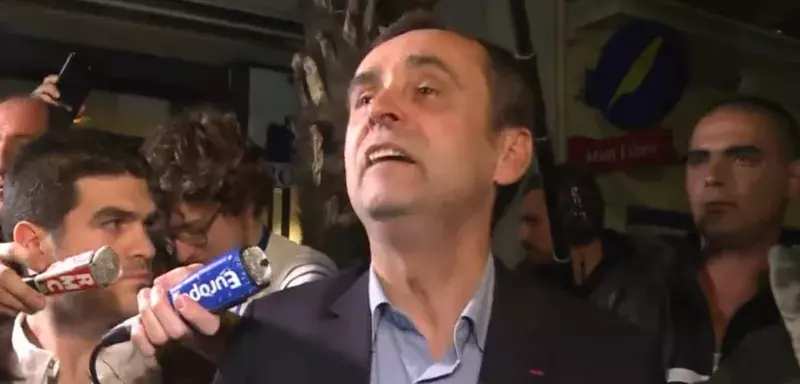 Robert Ménard, au soir de la victoire. (Capture d'écran AFP)