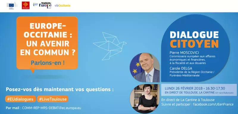 Alors que l'Europe revient au cœur du débat public, Pierre Moscovici et Carole Delga répondront aux questions des citoyens sur l'avenir du projet européen et de la Région, dans le cadre d'un débat organisé en public et diffusé en direct sur les réseaux sociaux.