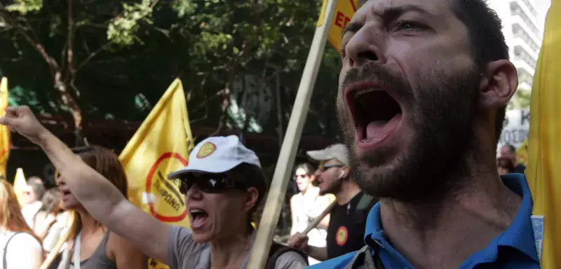  "Toutes ces mesures vont affecter profondément les Grecs car tout est aboli, les droits du travail et tout ce qui a été gagné à la sueur des combats... " (Photo archives Xinhua)