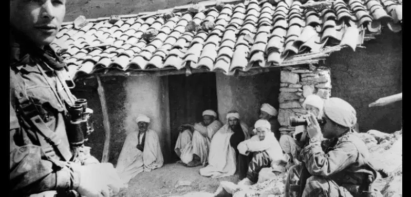 Parachutistes de l'armée française en opération dans des zones montagneuses occupées par des paysans pauvres... (DR)