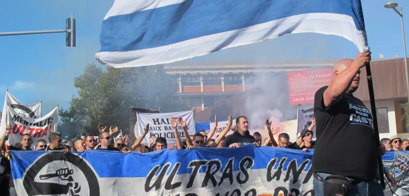 Les groupes Ultras venus des quatre coins de France ont félicité les Montpelliérains pour l'organisation de cette manifestation, tous attendent la prochaine. (© N.E) 