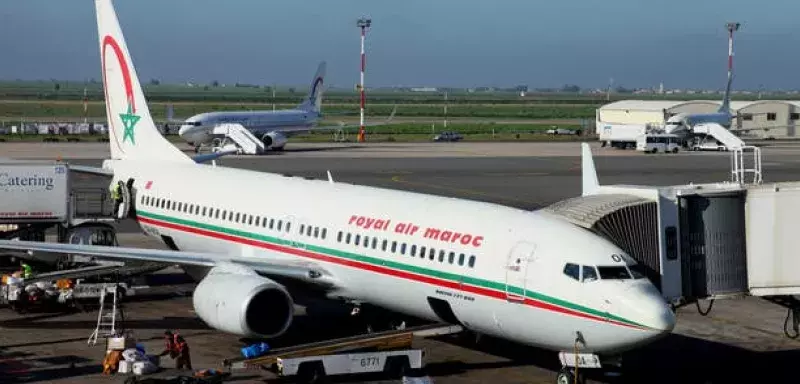 Avion de la Royale Air Maroc à l'aéroport Mohamed V (Photo DR)