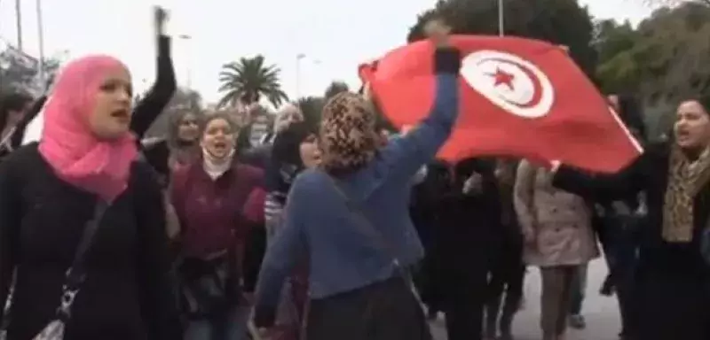 Manifestation de soutien à la victime de viol... (Capture vidéo)