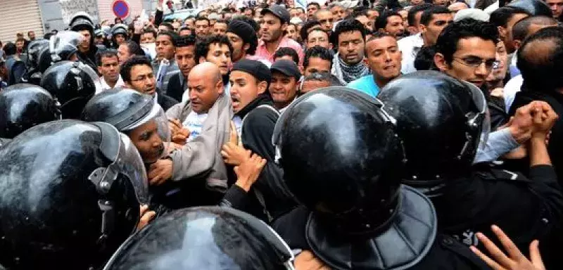Les manifestants se sont rassemblés sur l'Avenue Bourguiba. (AFP)