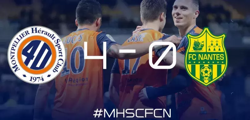 Vidéos : sur la pelouse face à Nantes et dans les vestiaires, c'était la fête hier soir pour Montpellier ! (© MHSC)