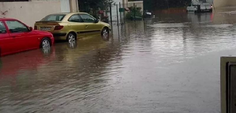 Il est tombé plus de 150 mm de pluis en deux heures dans le secteur d'Aniane, d'Argelliers et de Puechabon. (© Laura Casinow/Météo Languedoc)
