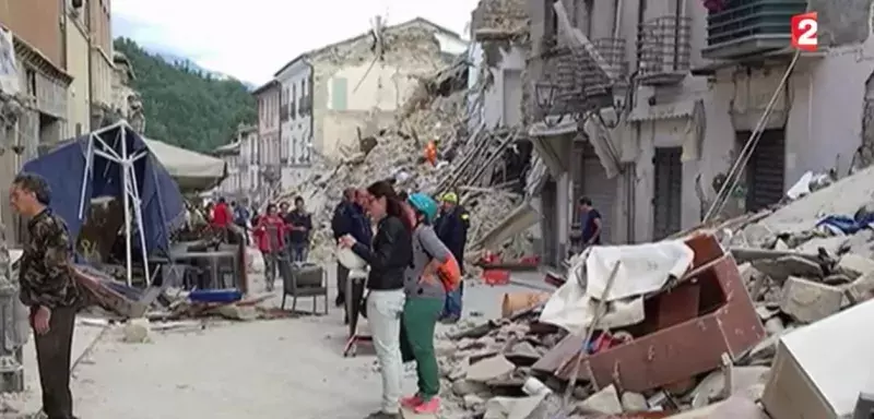 Ces dernières heures, des dizaines de répliques sismiques ont frappé l’Italie, en Ombrie, au nord-est de Rome. Au moins 241 personnes ont perdu la vie. (Capture d'écran France 2)